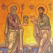 Apostol Krónika.  Oroszország apostola.  századi nyomdaművészeti alkotás